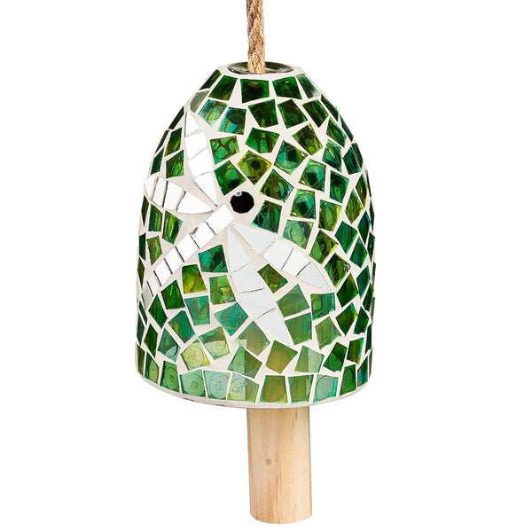 Plow & Hearth Green Dragonfly Mosaic Bell Chime