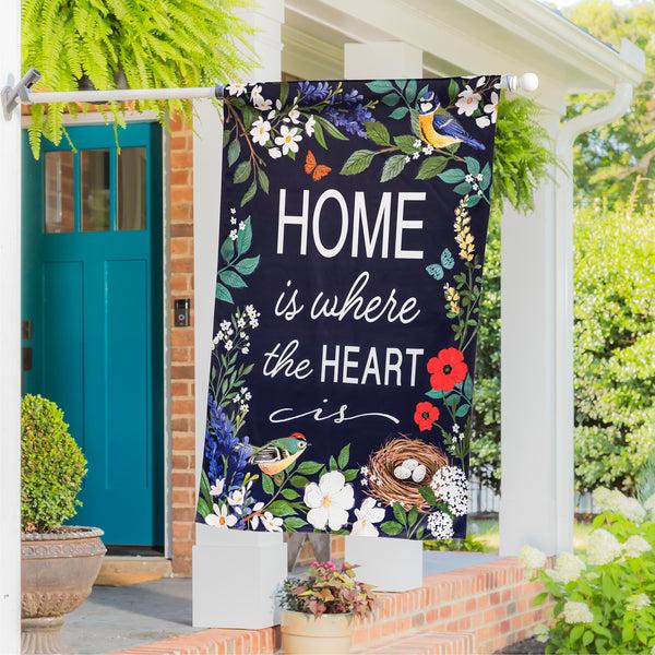 plow & hearth Greenhouse Retreat Suede House Flag