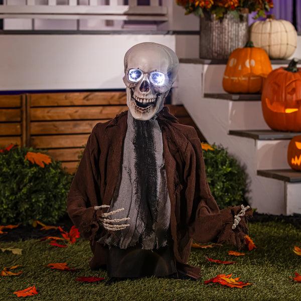 plow & hearth Groundbreaker Zombie with Lights & Sound