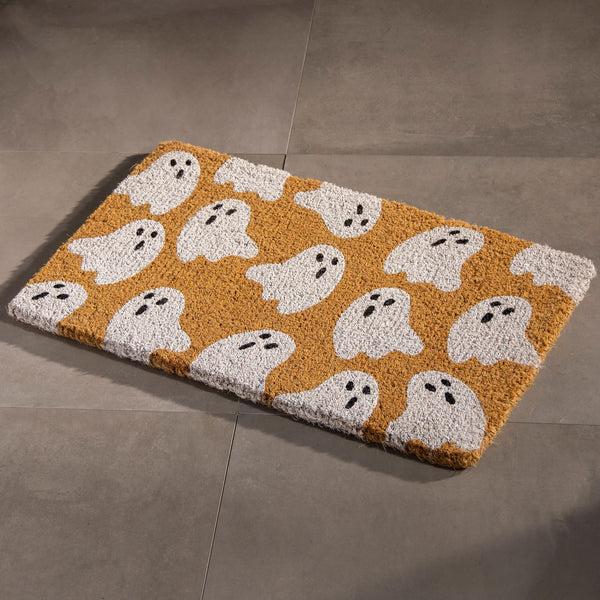Plow & Hearth Halloween Ghost Coir Doormat