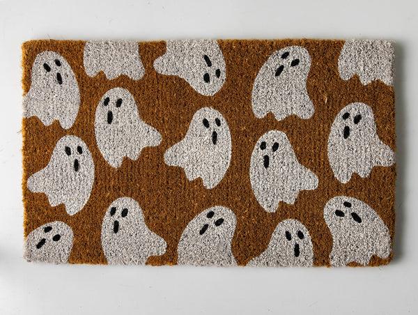 Plow & Hearth Halloween Ghost Coir Doormat