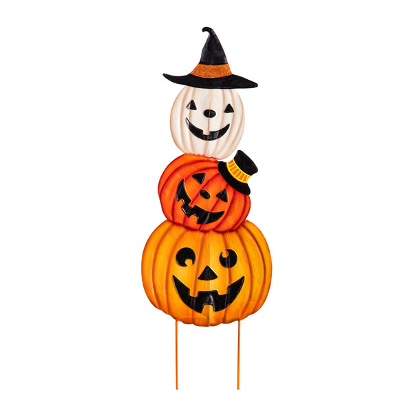 Plow & Hearth Halloween Trio Garden Stake