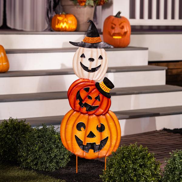 plow & hearth Halloween Trio Garden Stake