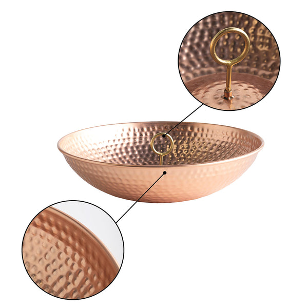 Plow & Hearth Hammered Iron Rain Chain Basin