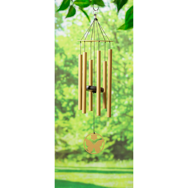Plow & Hearth Hand-Tuned Butterfly Wind Chime