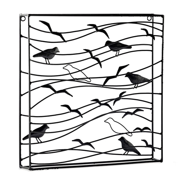 Plow & Hearth Handcrafted Metal Raven Wall Art