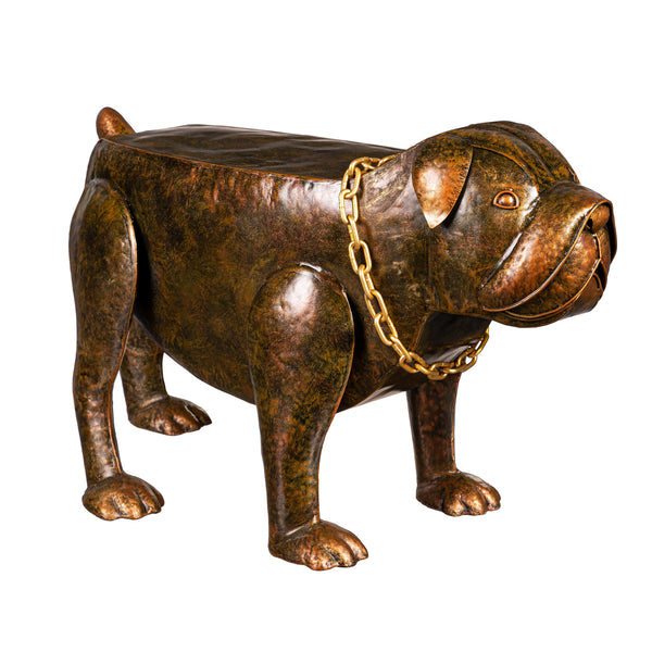 Plow & Hearth Handmade Metal Pit Bull Table