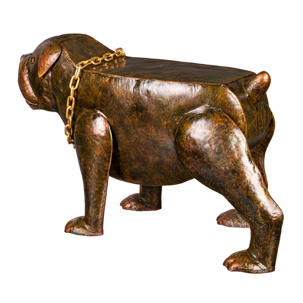 Plow & Hearth Handmade Metal Pit Bull Table