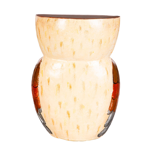 Plow & Hearth Handmade Owl Metal Side Table