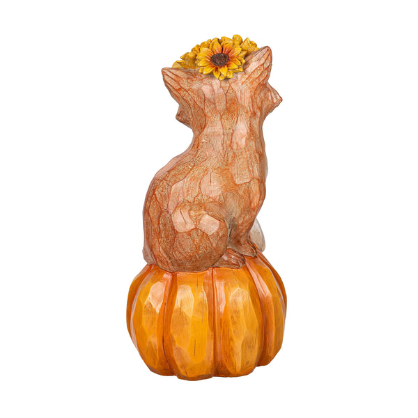 Plow & Hearth Harvest Fox Animal Statue