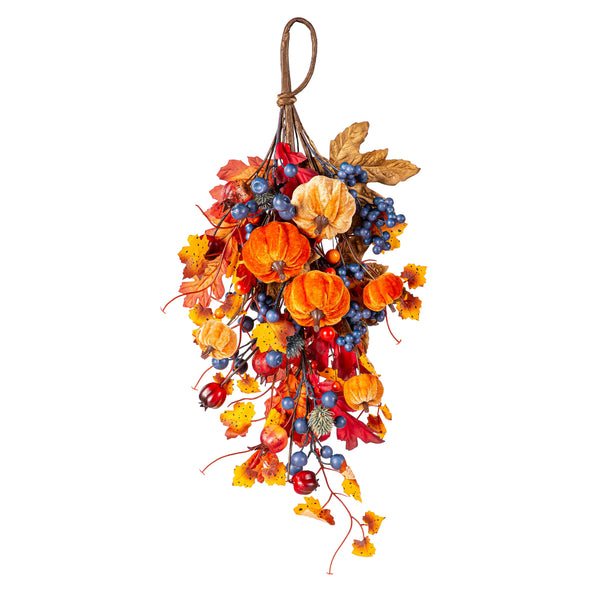 Plow & Hearth Harvest Pumpkin Wall Hanger