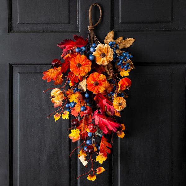 plow & hearth Harvest Pumpkin Wall Hanger