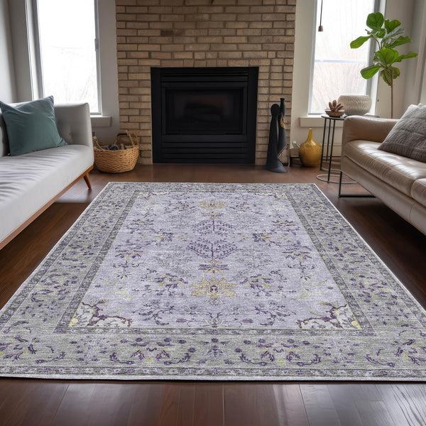 plow & hearth Hatay Lavender Polyester Rug