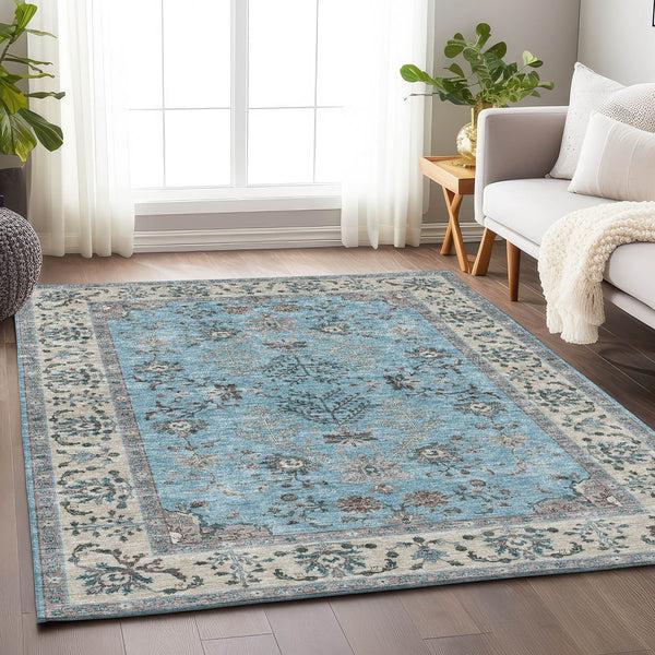 plow & hearth Hatay Sky Polyester Rug