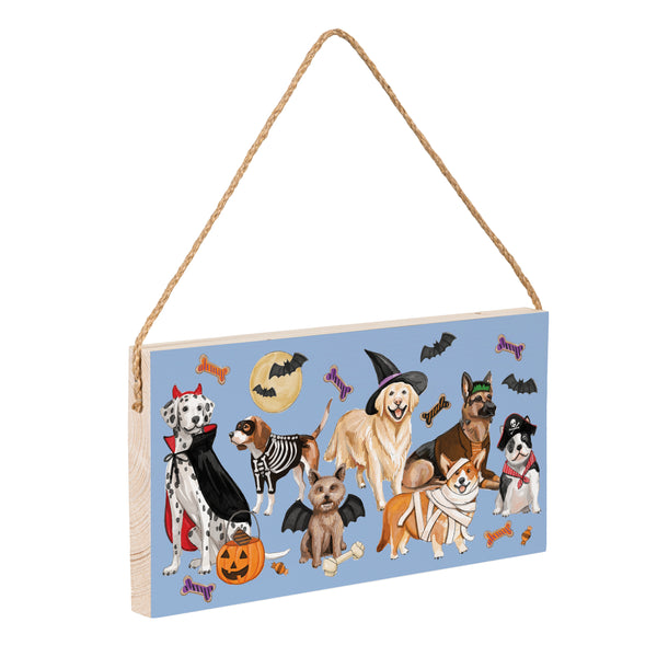 Plow & Hearth Haunted House Hanging Sign 11"x6"