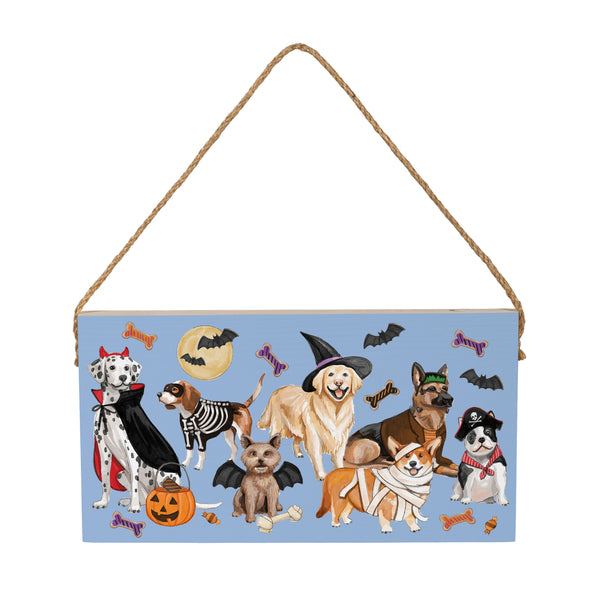 Plow & Hearth Haunted House Hanging Sign 11"x6"