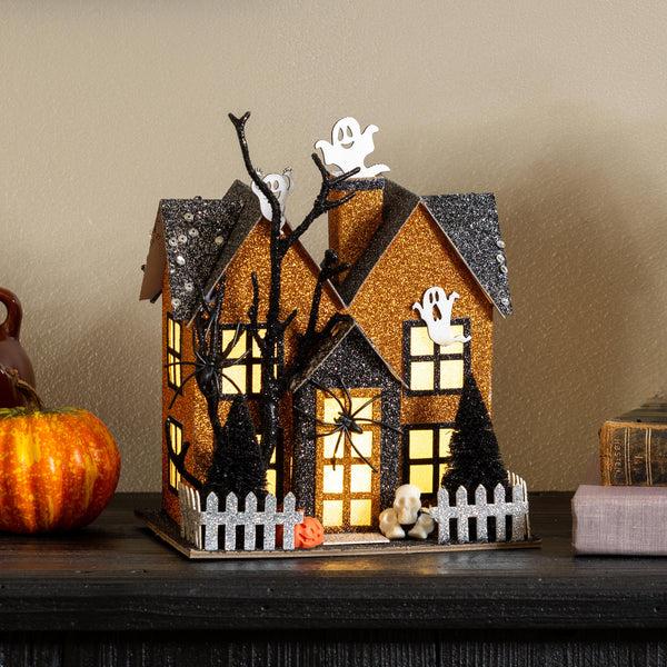 plow & hearth Haunted House LED Table Décor 8.25"H