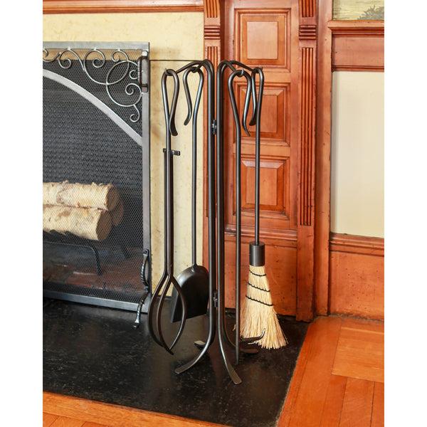 plow & hearth Hearth Hooks Fireplace Tool Set