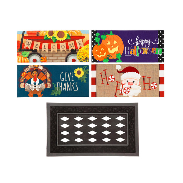 plow & hearth Holidays Sassafras Mat Set