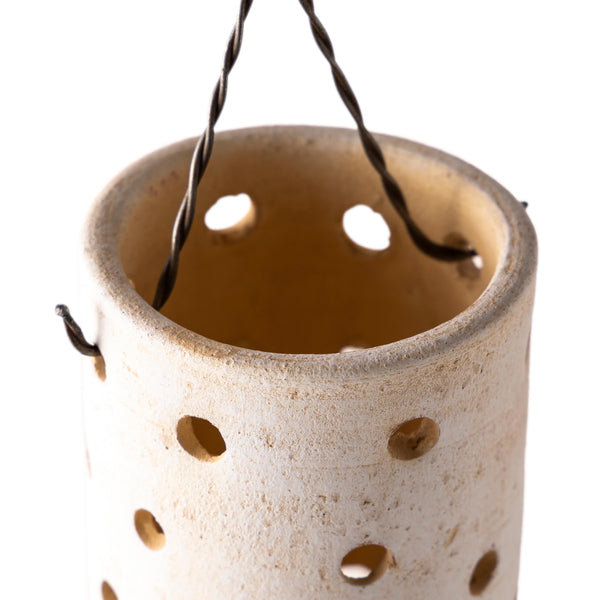 Plow & Hearth HON CLAY HNG LANTERN