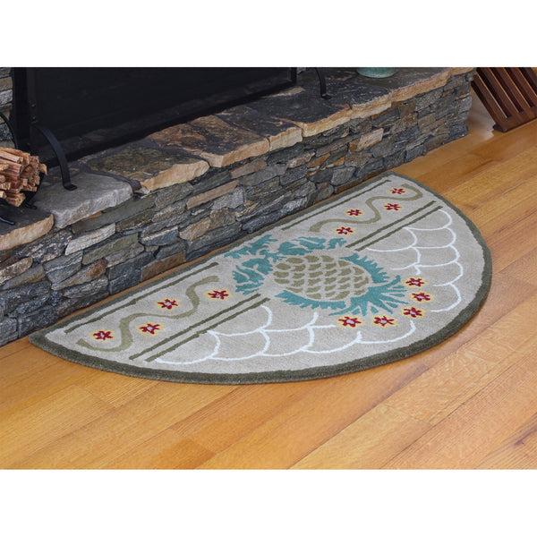 Plow & Hearth Hospitality Half Round Rug