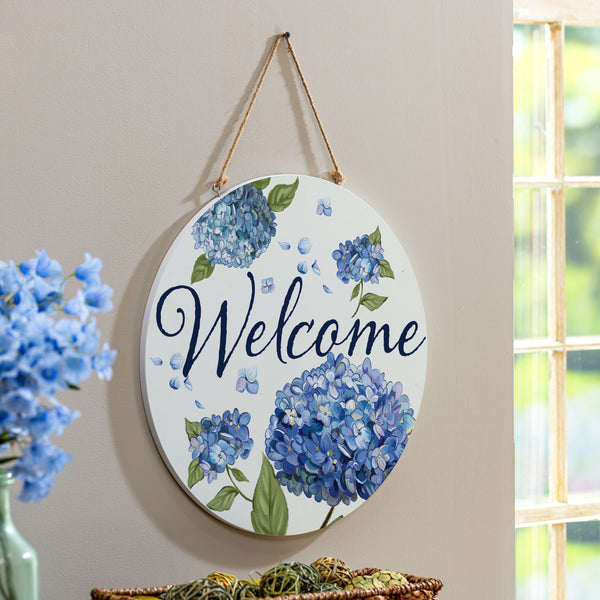 plow & hearth Hydrangea Haven 18" Door Décor
