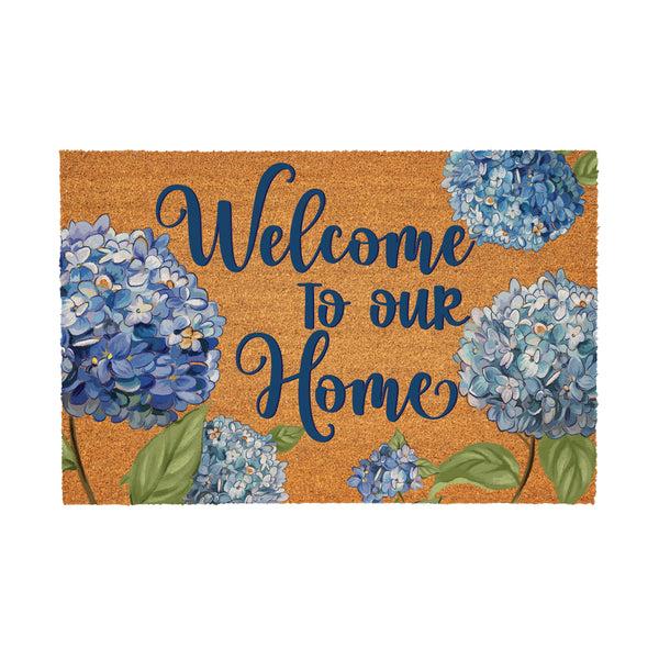 Plow & Hearth Hydrangea Haven Coir Mat 36"x24"