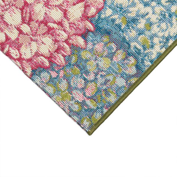 Plow & Hearth Hydrangeas Indoor/Outdoor Rug