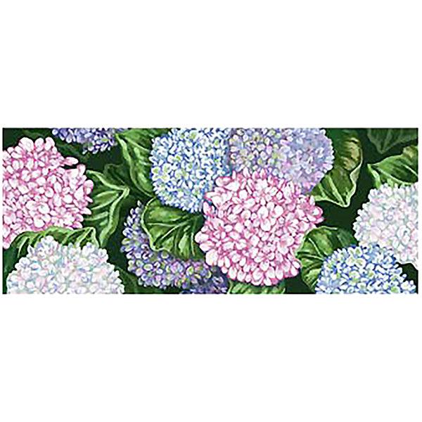 Plow & Hearth Hydrangeas Indoor/Outdoor Rug