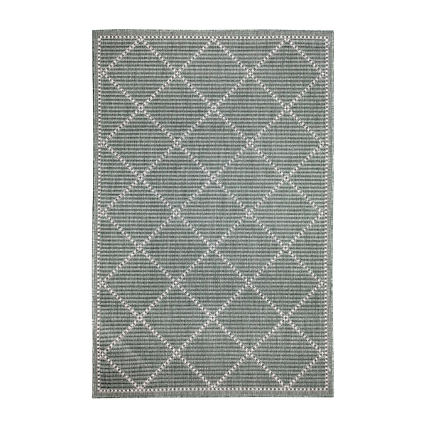 Plow & Hearth Indoor/Outdoor Diamonds Rug 6'6" X 9'4"