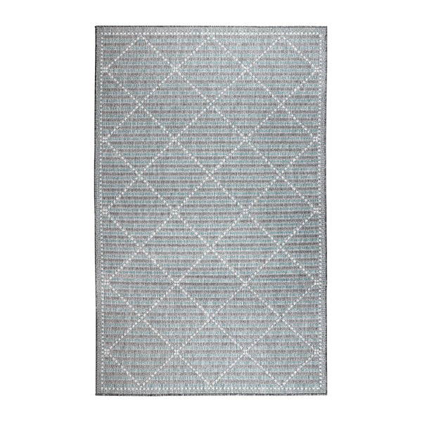 Plow & Hearth Indoor/Outdoor Diamonds Rug 6'6" X 9'4"