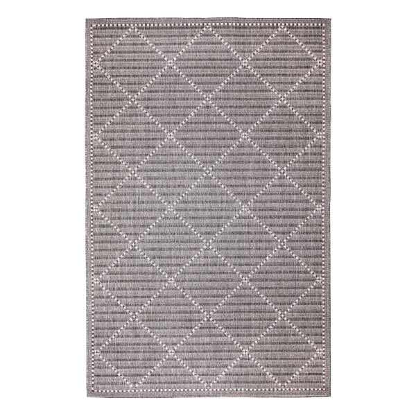 plow & hearth Indoor/Outdoor Diamonds Rug 6'6" x 9'4"