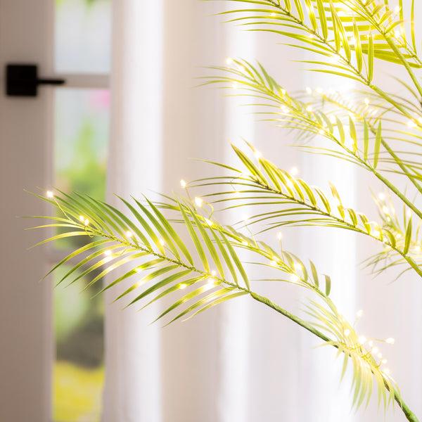 Plow & Hearth Indoor/Outdoor LED Palm Tree 4'