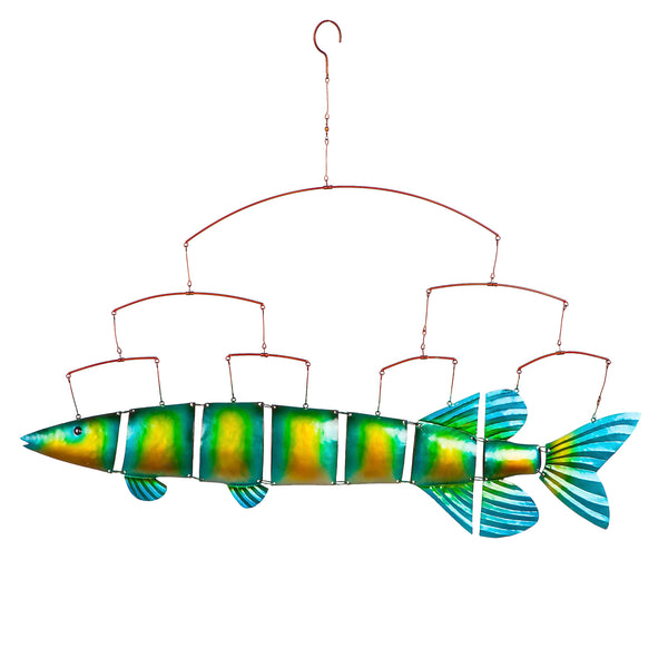 Plow & Hearth Iridescent Flying Fish Mobile