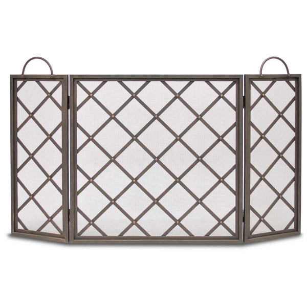 Plow & Hearth Iron Weave Tri Panel Screen