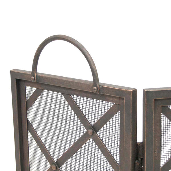 Plow & Hearth Iron Weave Tri Panel Screen
