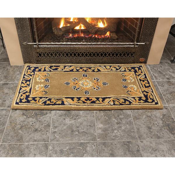 Plow & Hearth Jardin Wool Rug 44"x22"