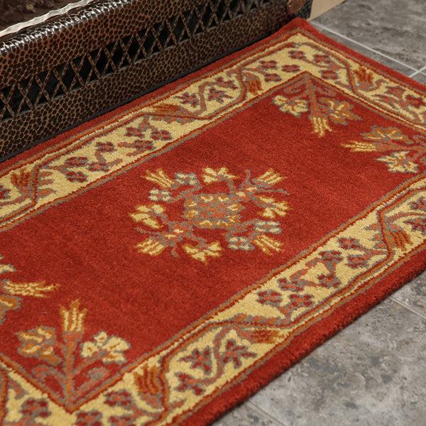 Plow & Hearth Jardin Wool Rug 44"x22"