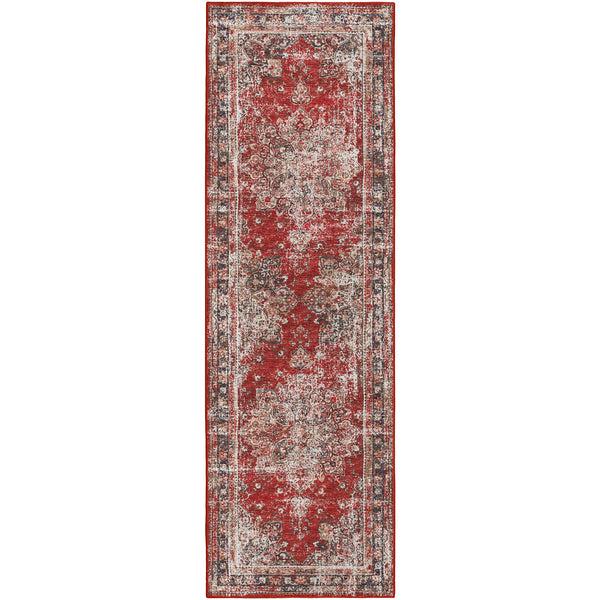 Plow & Hearth Jericho Red Polyester Area Rug