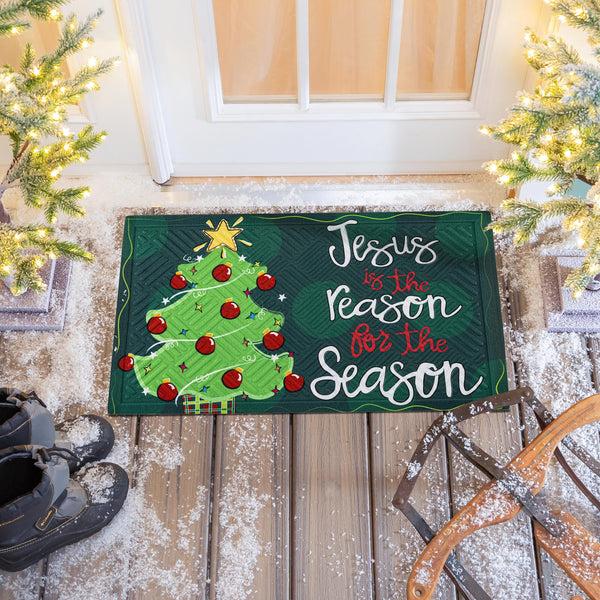 Plow & Hearth Jesus Is The Reason Embossed Mat