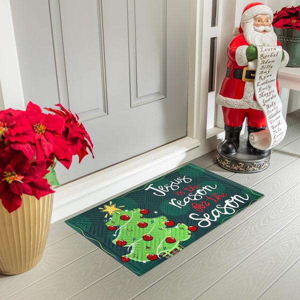 Plow & Hearth Jesus Is The Reason Embossed Mat