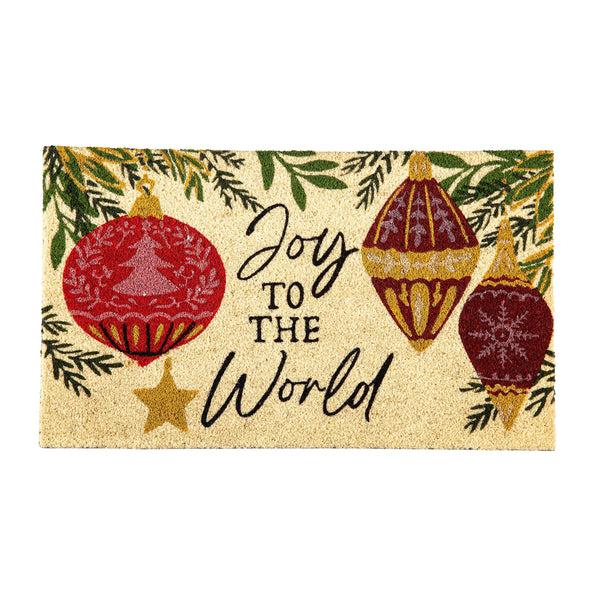 Plow & Hearth Joy To The World Coir Mat