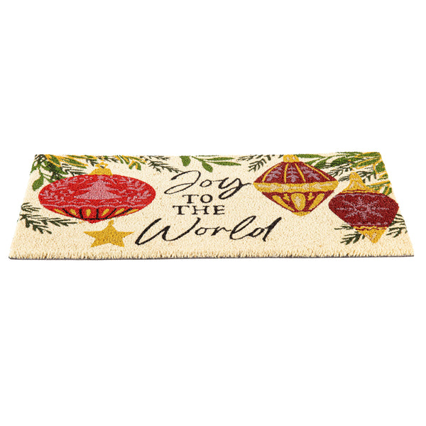 Plow & Hearth Joy To The World Coir Mat