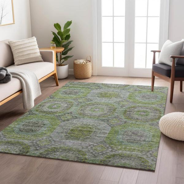 Plow & Hearth Karaj Circles Polyester Area Rug