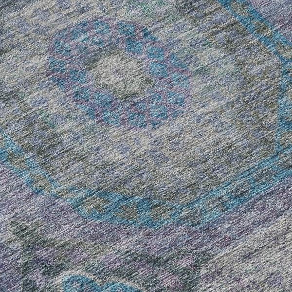 Plow & Hearth Karaj Circles Polyester Area Rug