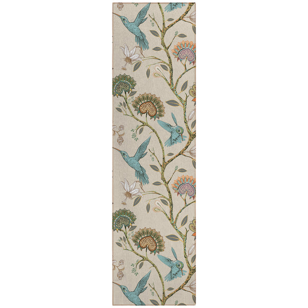 Plow & Hearth Kendall Birds Polyester Area Rug
