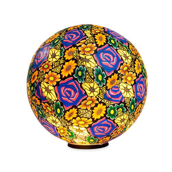 Plow & Hearth Large Clay Lighted Ball