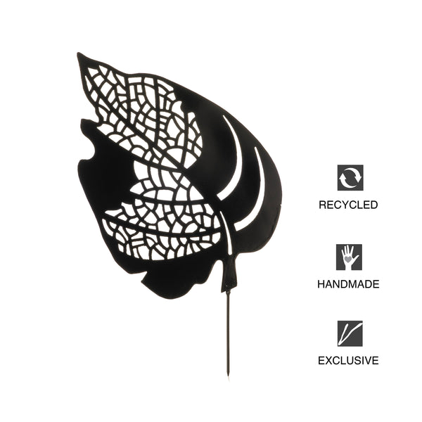 Plow & Hearth Leaf Skeleton Garden Stake