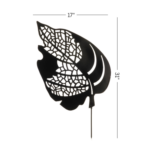 Plow & Hearth Leaf Skeleton Garden Stake