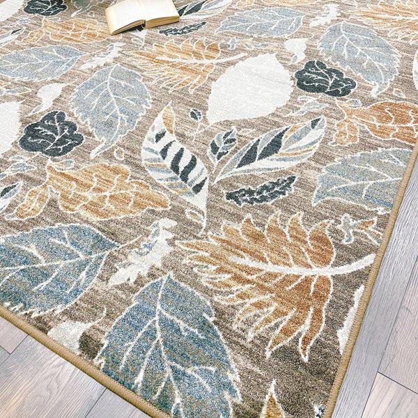 Plow & Hearth Leaves EnduraStran Area Rug 3' X 4'